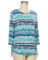 Southern Lady 3/4 Sleeve Leah Print Top thumbnail number 1