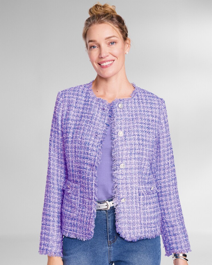 Fringed Tweed Jacket image number 1