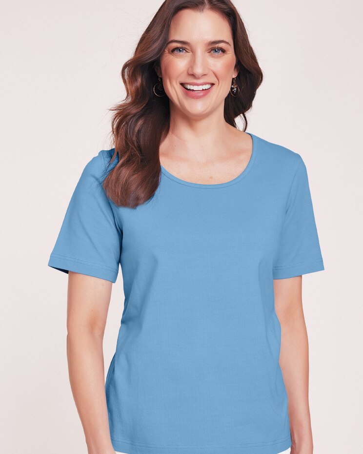 Short-Sleeve Stretch Tee image number 1