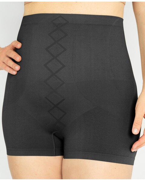 Instant Shaping By Plusform 2 Pack High Waist Seamless Boyshort Shaper