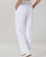 Textured Stretch Crepe Straight Leg Pull-On Pants thumbnail number 2