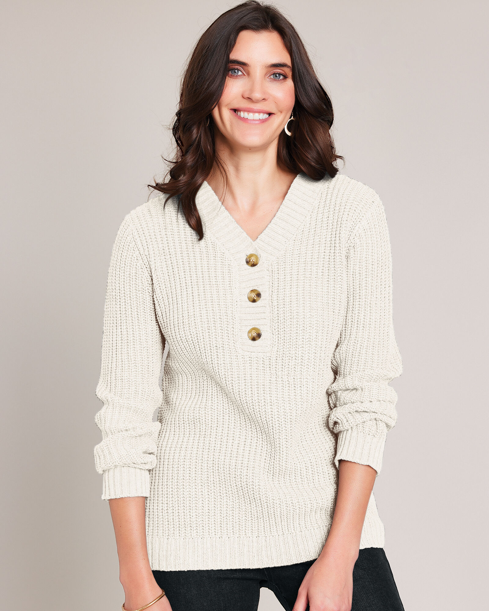 Shaker knit sweater womens hotsell