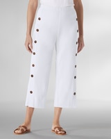 Sahara Side-Button Knit Capris thumbnail number 1