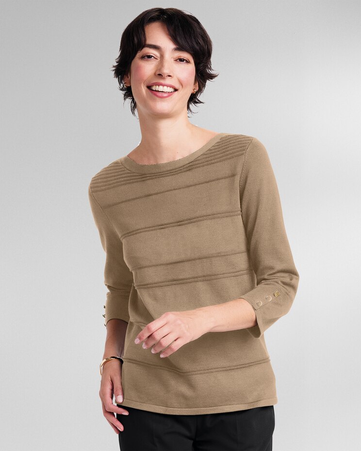 Madison Textured Stripe Sweater image number 1