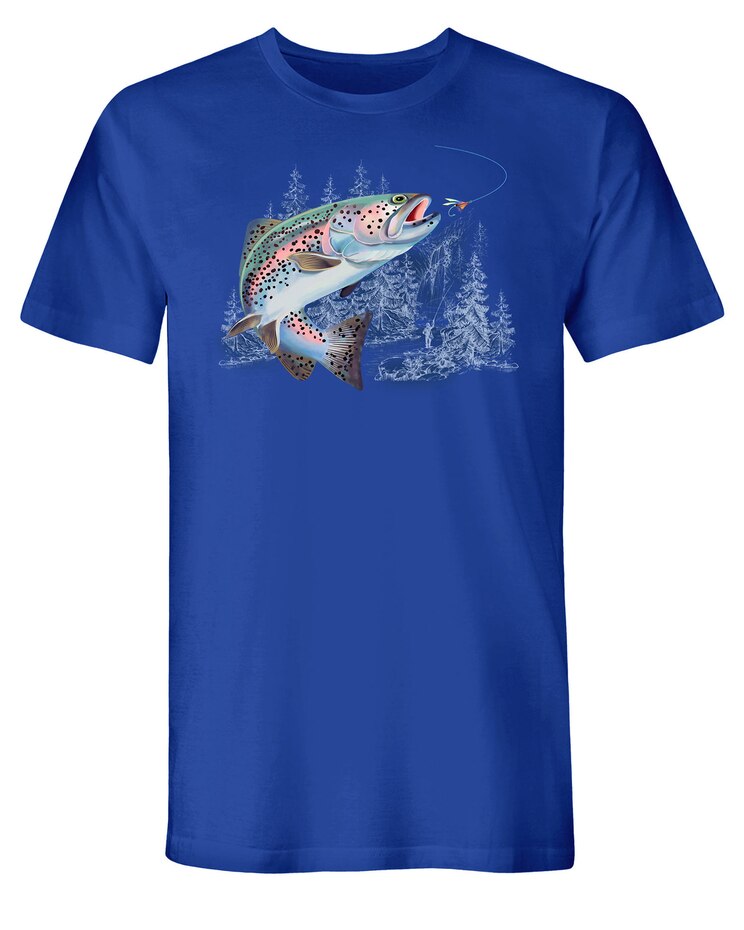 Trout Fishing Graphic Tee image number 1