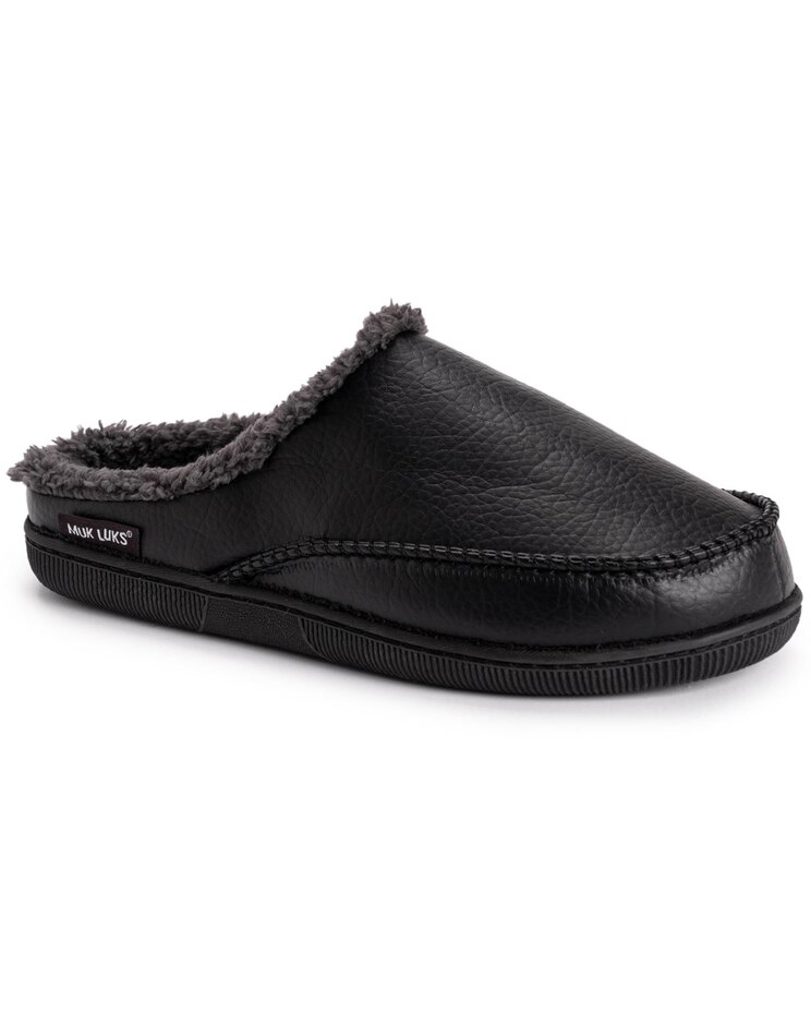 MUK LUKS® Faux Leather Clog Slipper image number 1