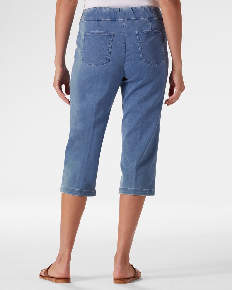 Soft Stretch Denim Capri image number 2