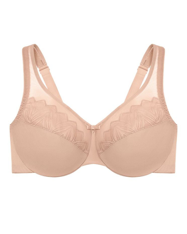 Glamorise Full Figure Plus Size WonderWire Minimizer Bra Underwire image number 1