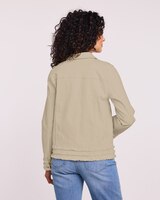 Denimease Frayed Hem Jacket thumbnail number 3