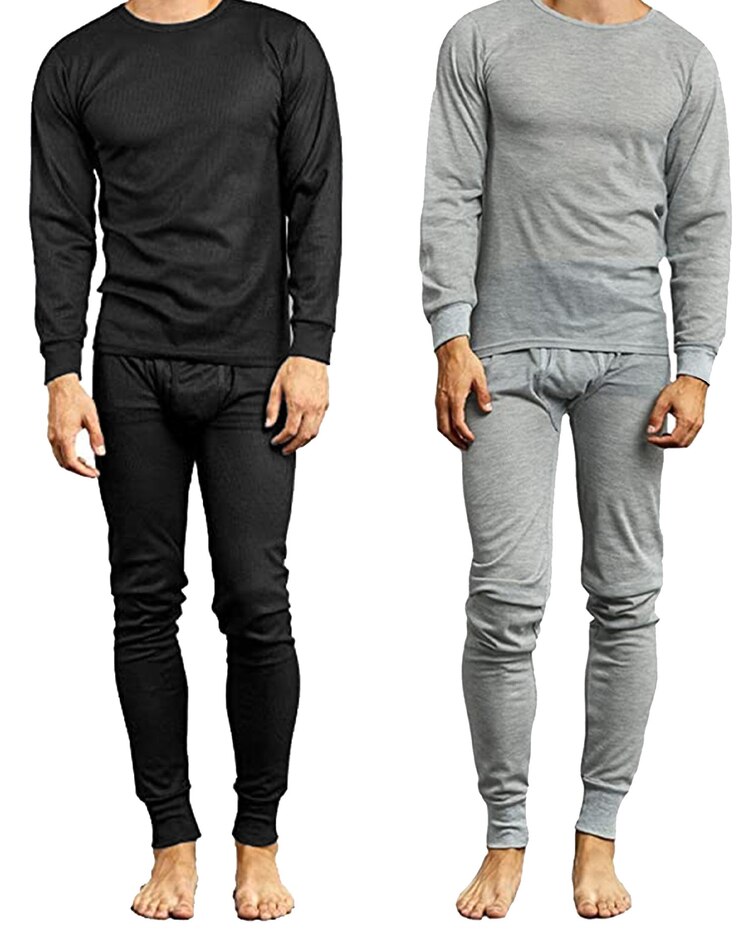 Galaxy By Harvic 4-Piece Winter Thermal Top & Bottom Sets (2-Tops & 2-Bottoms) image number 1