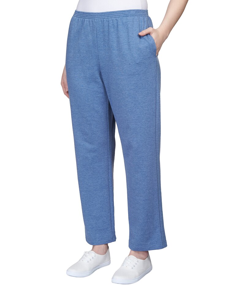 Alfred Dunner® Comfort Zone French Terry Elastic Waist Average Length Pant image number 6