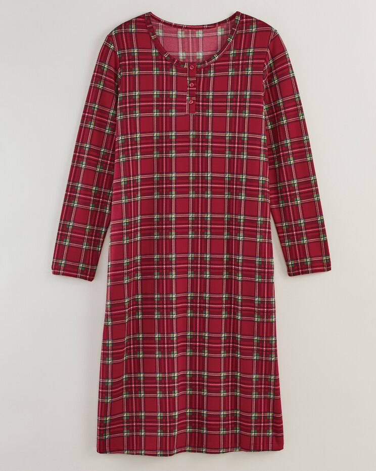 Comfy & Cozy Satin Trim Nightgown image number 1