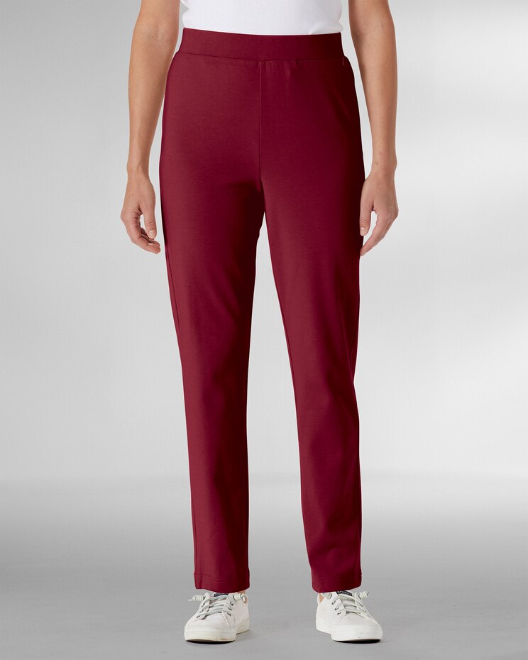 Everyday Knit Zip-Pocket Slim Pants image number 1