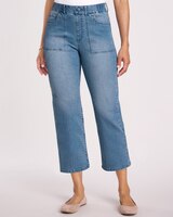 DenimEase™ Flat-Waist Crop Jeans thumbnail number 1