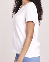 Gauze Short Sleeve Popover Top thumbnail number 3