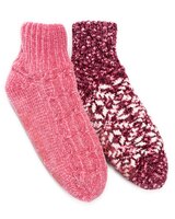 MUK LUKS® Womens Chenille Cabin Socks 2Pr Pack thumbnail number 1