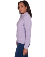 Alfred Dunner® Classics Chenille Diamond Turtleneck Sweater thumbnail number 6