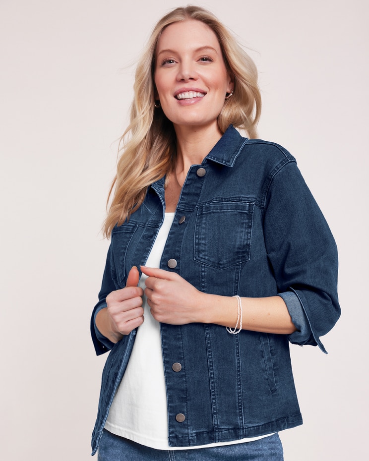DenimEase Stretch Denim Jacket image number 1