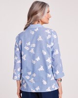 Alfred Dunner® In Full Bloom Stripe Shirt thumbnail number 3