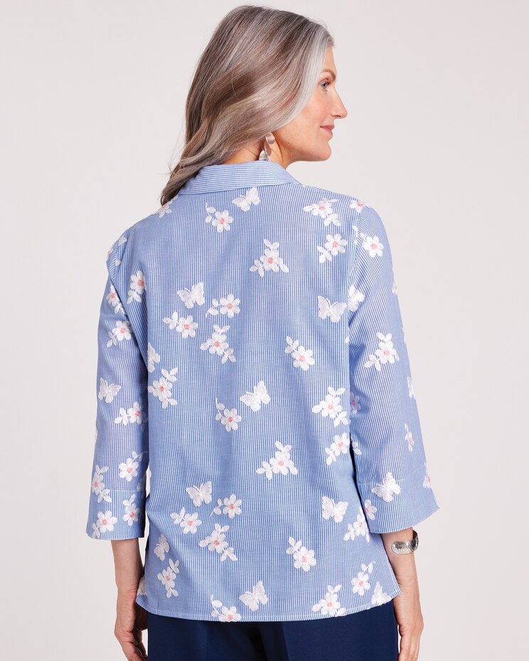 Alfred Dunner® In Full Bloom Stripe Shirt image number 3