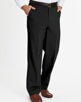 John Blair Signature Relaxed-Fit Plain-Front Dress Pants thumbnail number 1