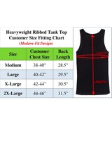 Galaxy By Harvic Men’s Famous Heavyweight Ribbed Tank Top - 2 Pack thumbnail number 2