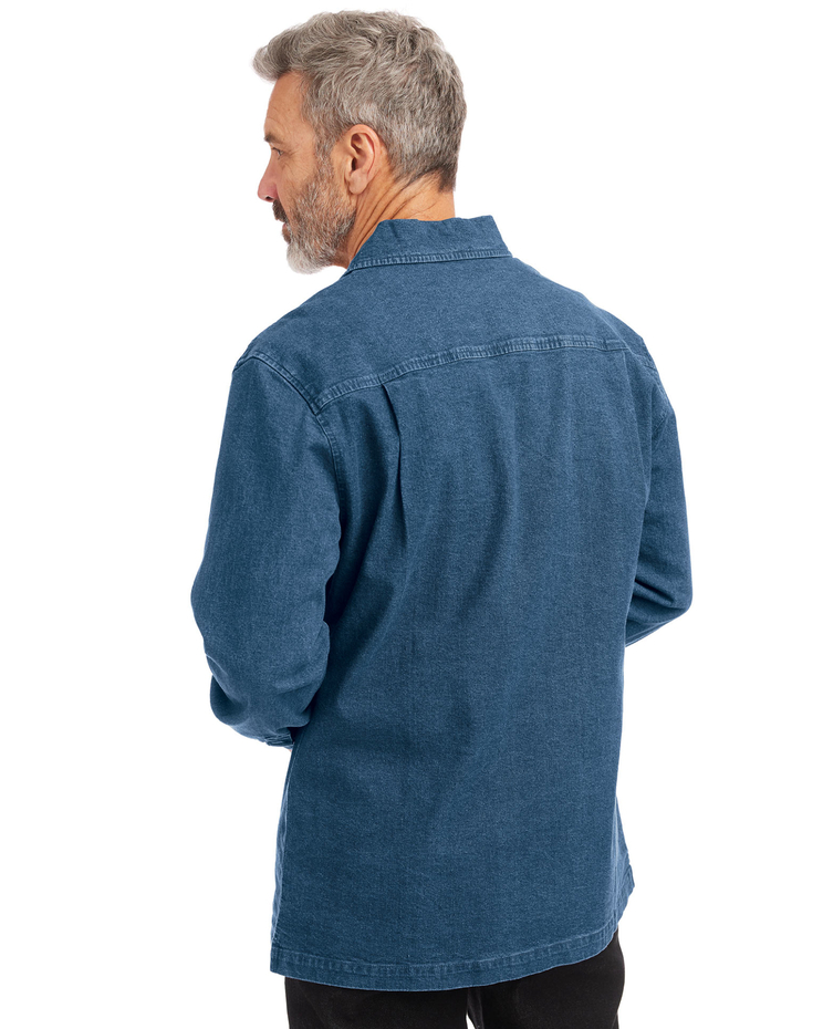 JohnBlairFlex Long-Sleeve Zip-Front Denim Shirt image number 2