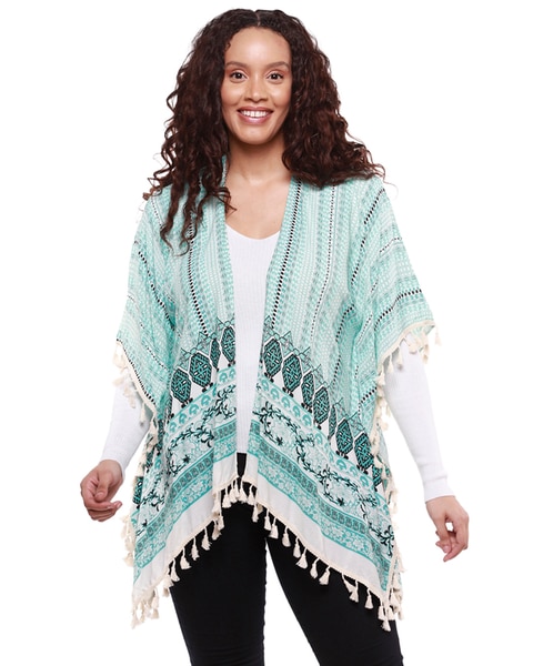 Linda Anderson Women's Kimono - Turquoise