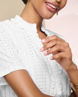 Stretch Eyelet Tee thumbnail number 2