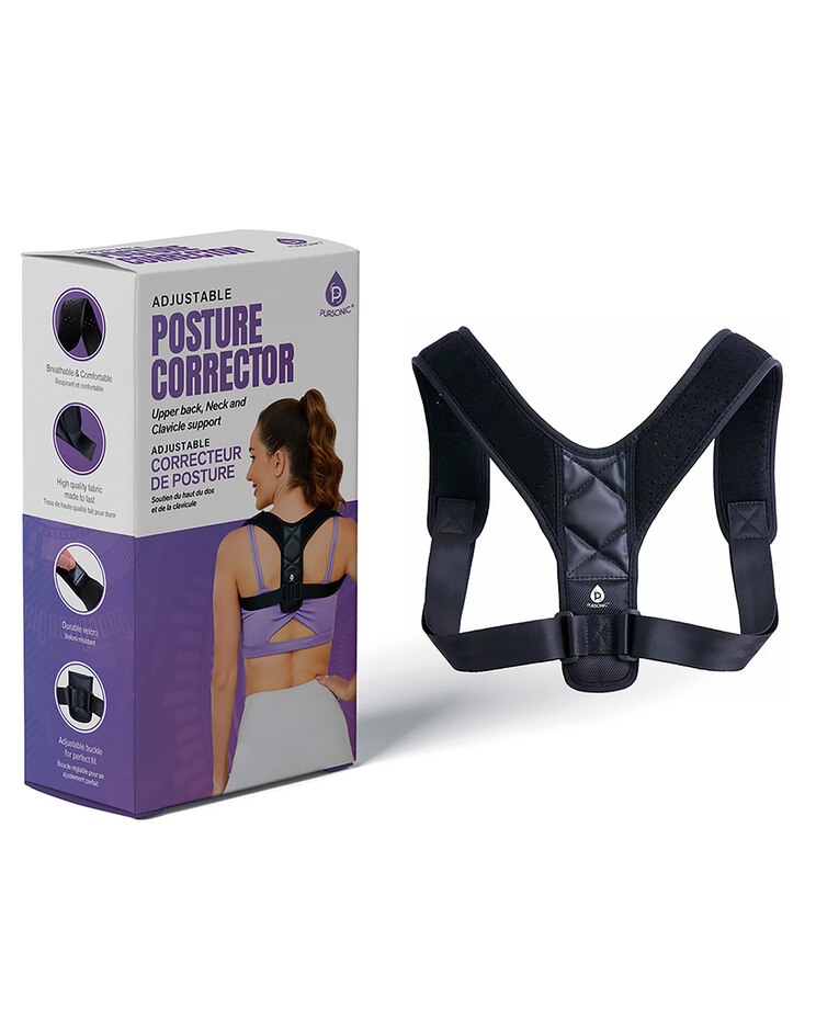 Pursonic Adjustable Posture Corrector Upper Back & Neck image number 1