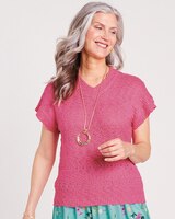 Textured Dolman Sleeve Sweater thumbnail number 1