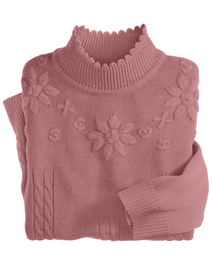 Haband Women’s Floral Detail Sweater image number 2
