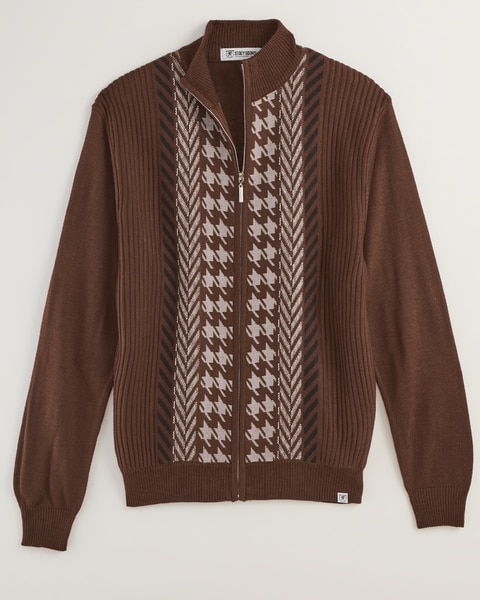 Stacy Adams Full-Zip Sweater