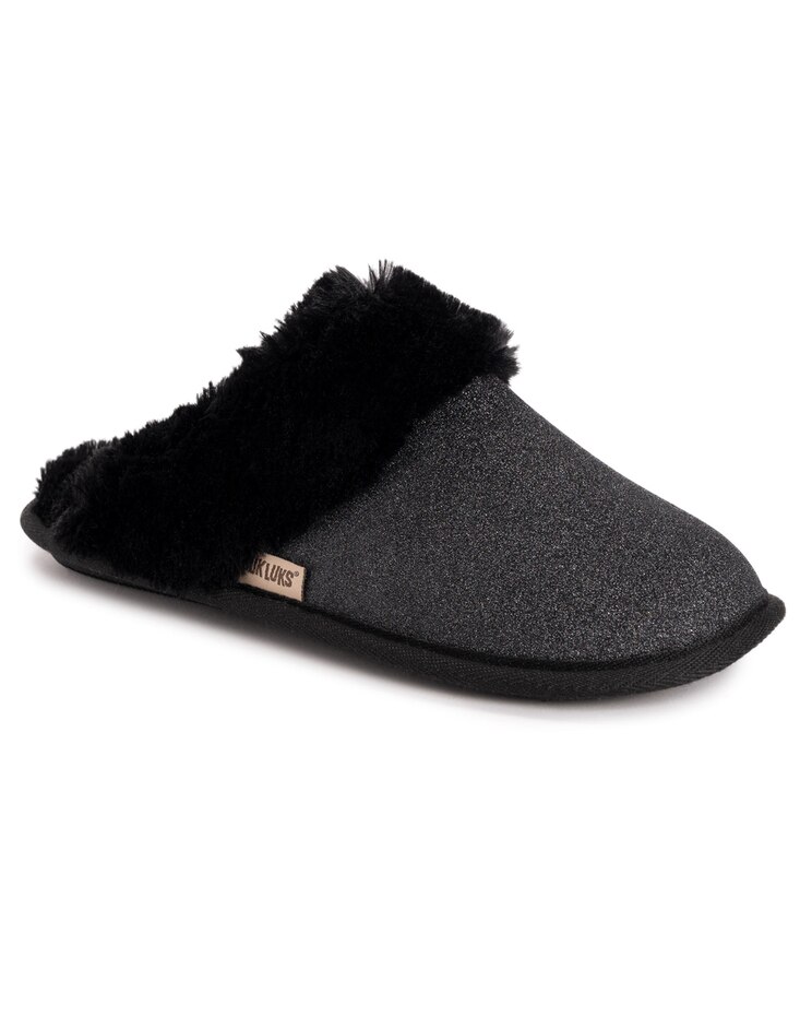 MUK LUKS® Women's Angled Sparkle Scuff Slippers image number 1