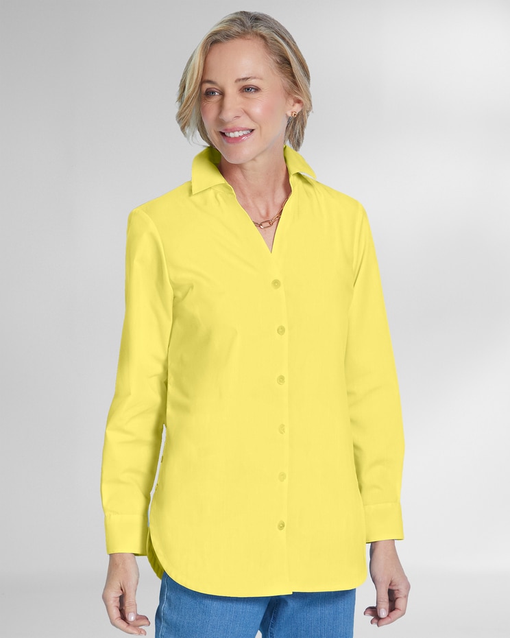 Foxcroft® Non-Iron Side-Button Tunic image number 1