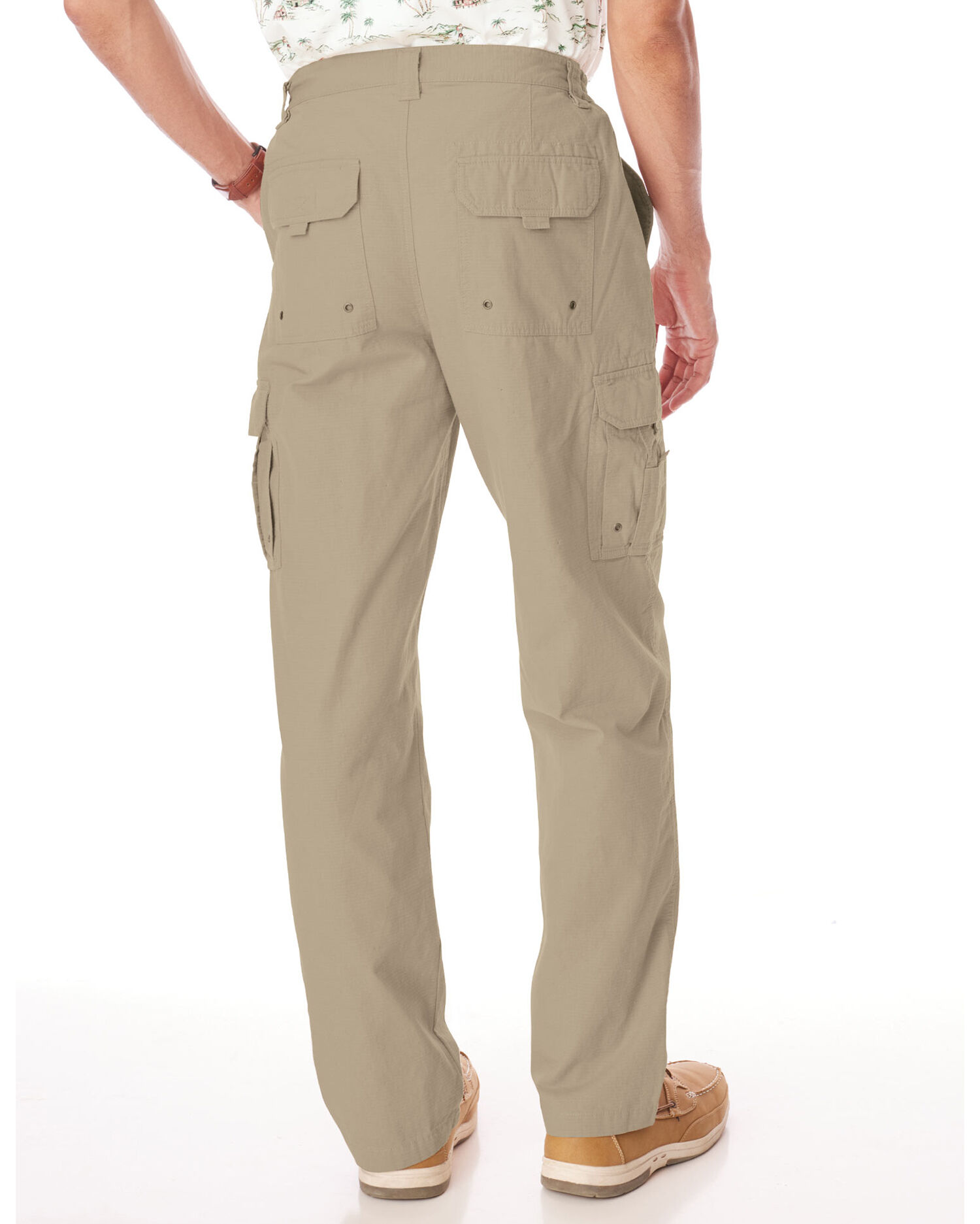 Victory® Relaxed-Fit Side-Elastic Cargo Pants | Blair