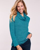 Soft Knit Cowl Neck Top thumbnail number 1