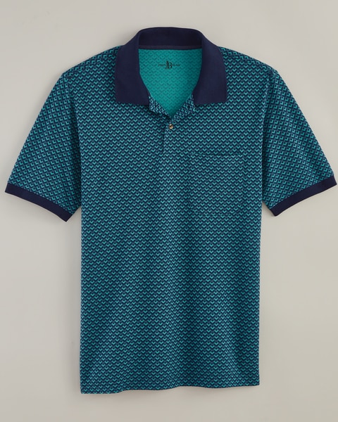 John Blair Short-Sleeve Piqué Knit Polo
