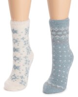 MUK LUKS Novelty Insulated Socks 2pr thumbnail number 2