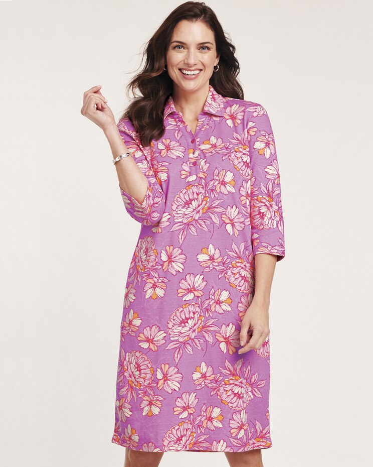 Knit Polo Dress image number 1