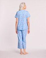Pintuck and Lace Capri Pajamas thumbnail number 3