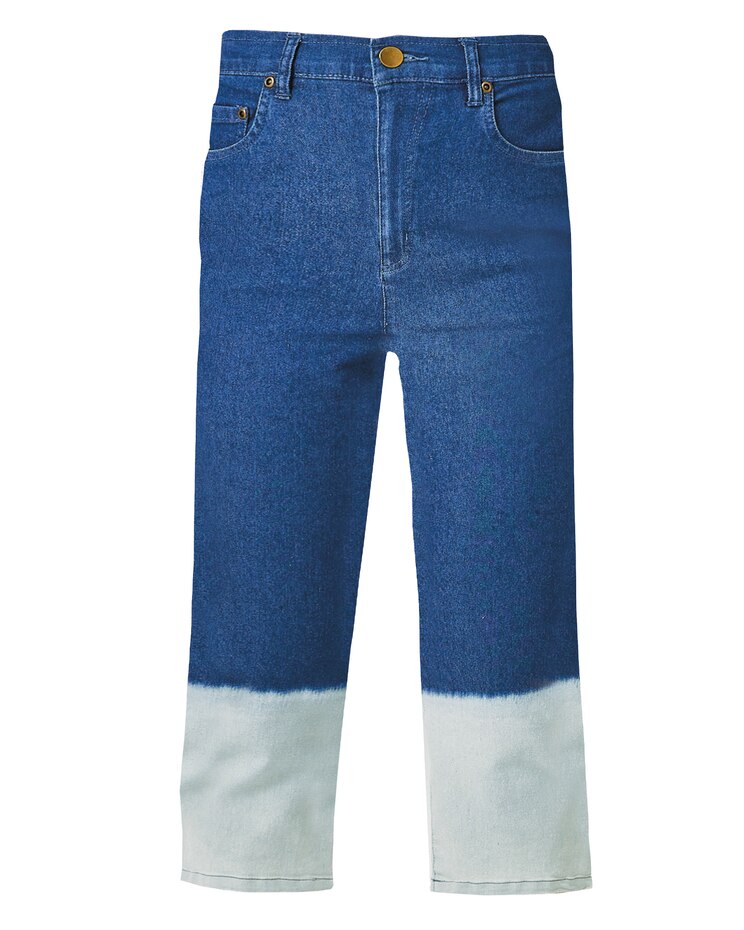 Haband 5 Pocket Stretch Capris with Back Elastic, Print image number 1