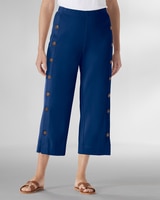 Sahara Side-Button Knit Capris thumbnail number 1