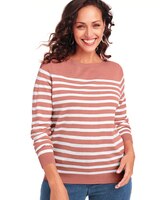 Cashmere-Like Boatneck Sweater thumbnail number 1
