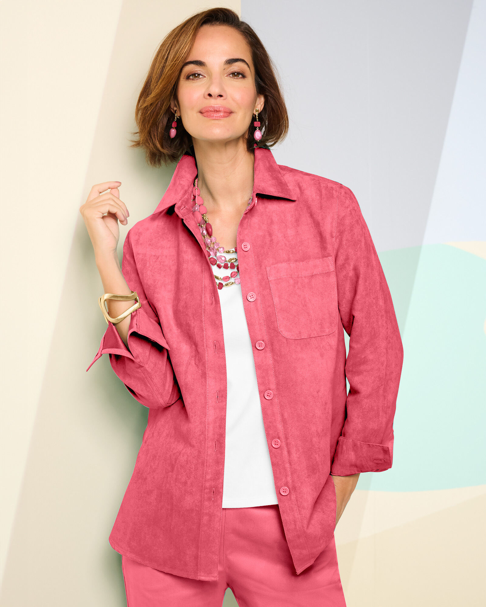 Women's microsuede jacket on sale