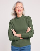 Cashmere-Like Long-Sleeve Sweater thumbnail number 1