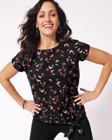 Side-Tie Cap Sleeve Top thumbnail number 1