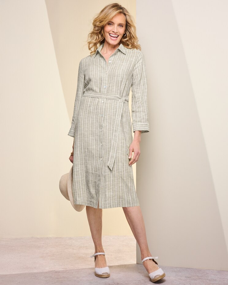 Sunwashed Linen Shirtdress image number 1
