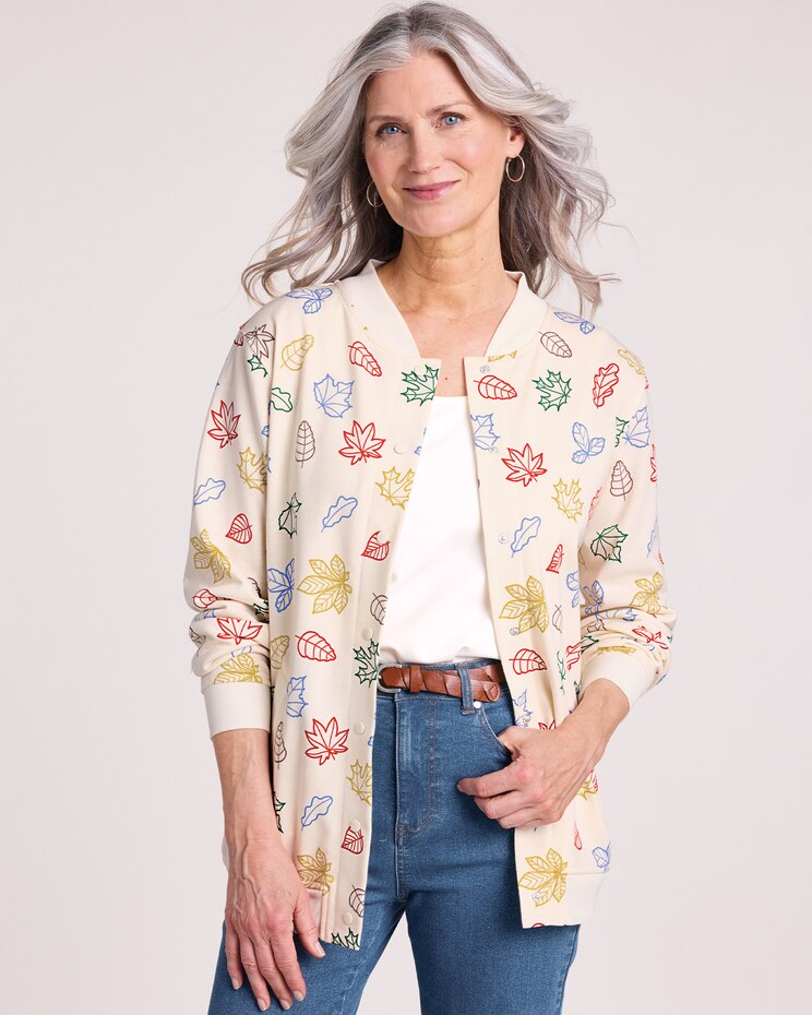Print Fleece Jacket image number 1