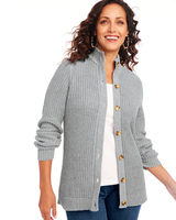 Button Front Shaker Cardigan thumbnail number 1
